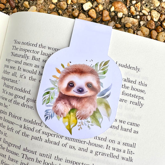 Baby Sloth Magnetic Bookmark